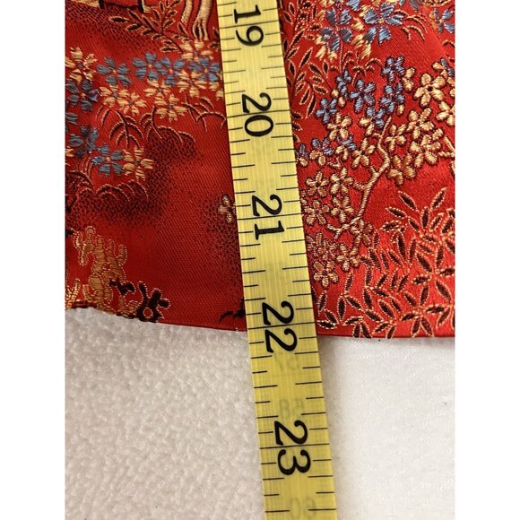 Blight Hernandez One-of-One Vintage Naplian Red Brocade Art Jacket Sz 12 - Picture 10 of 13